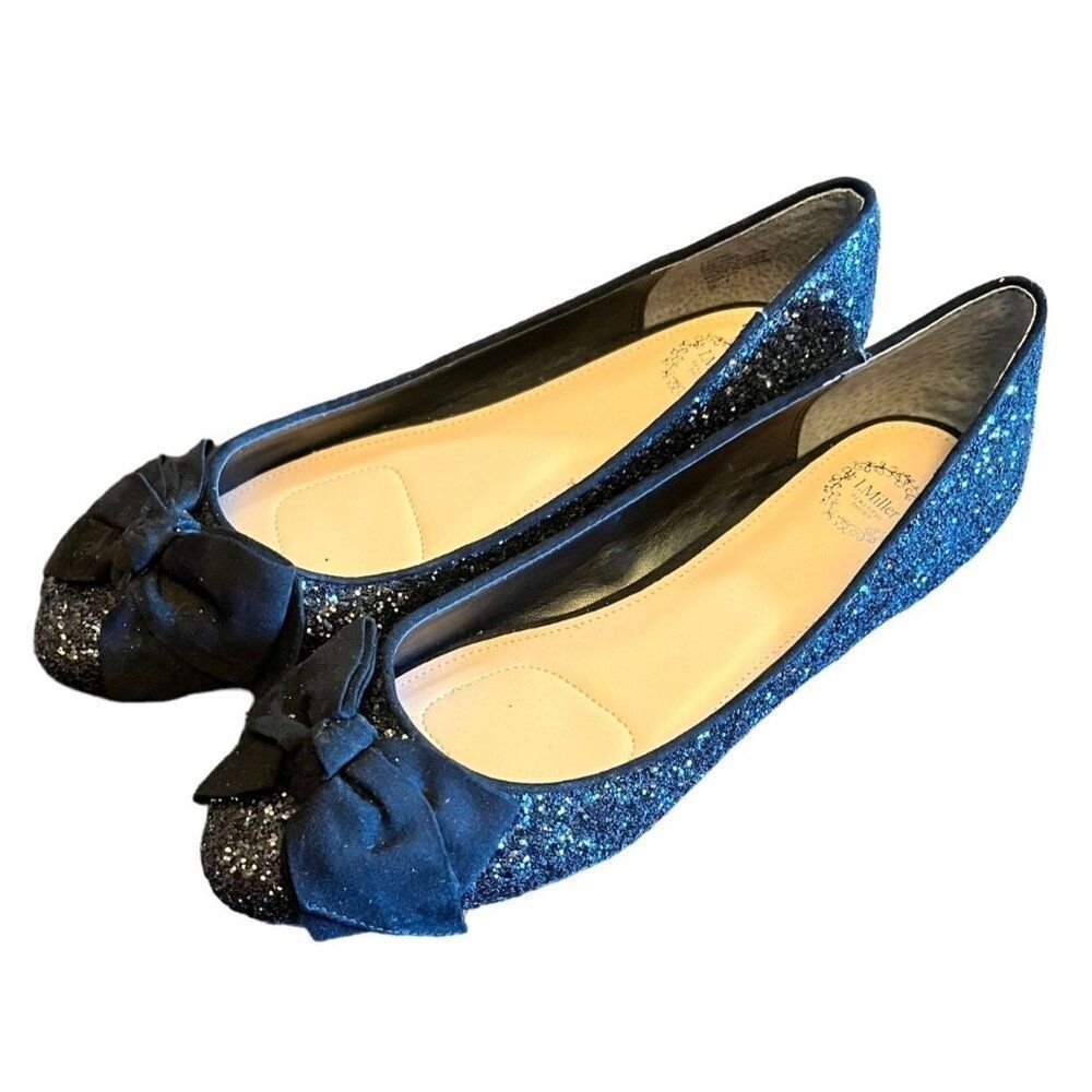 I.‎ Miller Black Sparkle Flats Women's Size 7.5 NWOT